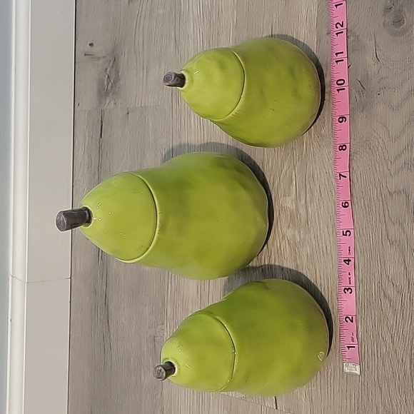 RAE DUNN By Magenta set of 3 Pear Canisters Artisan - Picture 9 of 10